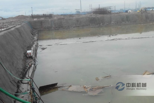 广东惠州大亚湾基坑双液注浆防水堵漏施工现场-2