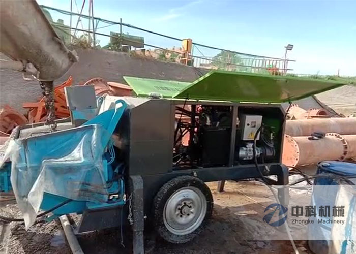 基坑支护液压混凝土湿喷机施工视频