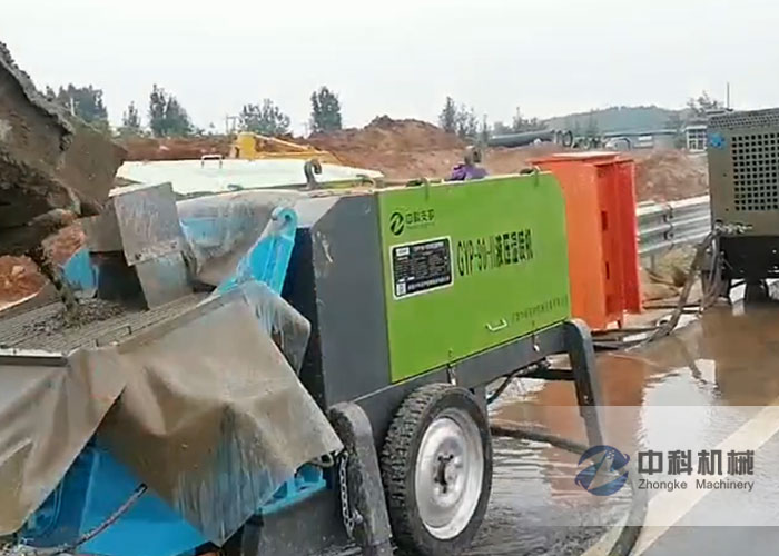 泵送式混凝土湿喷机广泛应用于湿喷混凝土支护作业