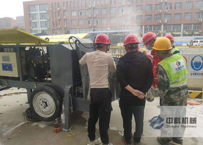 中国水电十四局液压湿喷机施工现场-0