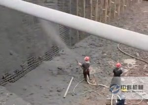 小型液压混凝土喷浆机施工视频